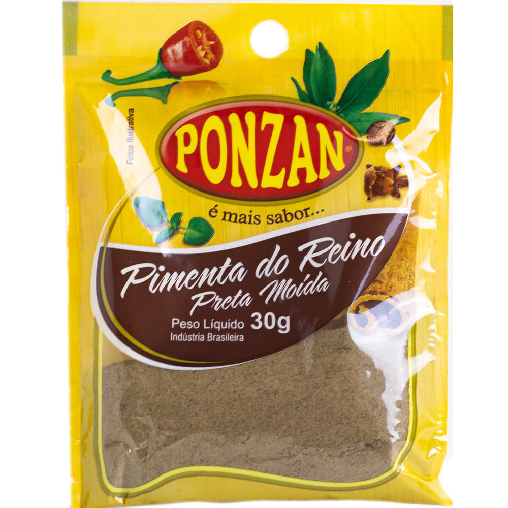 Pimenta Reino Ponzan Moída 30g