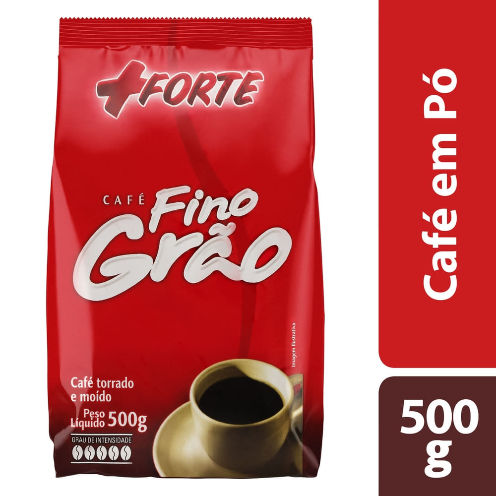 Café +Forte Fino Grão Almofada 500g