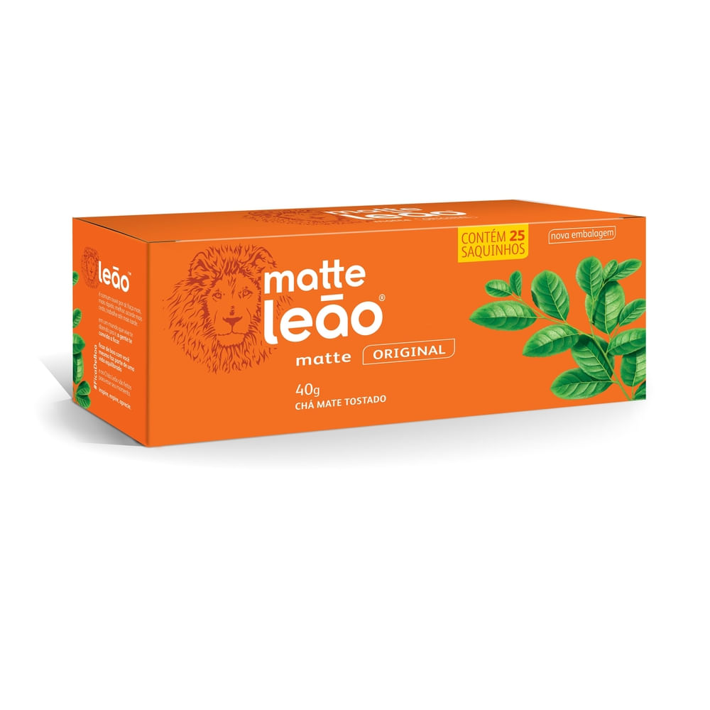 Chá Matte Leão Natural Com 25 Sachês
