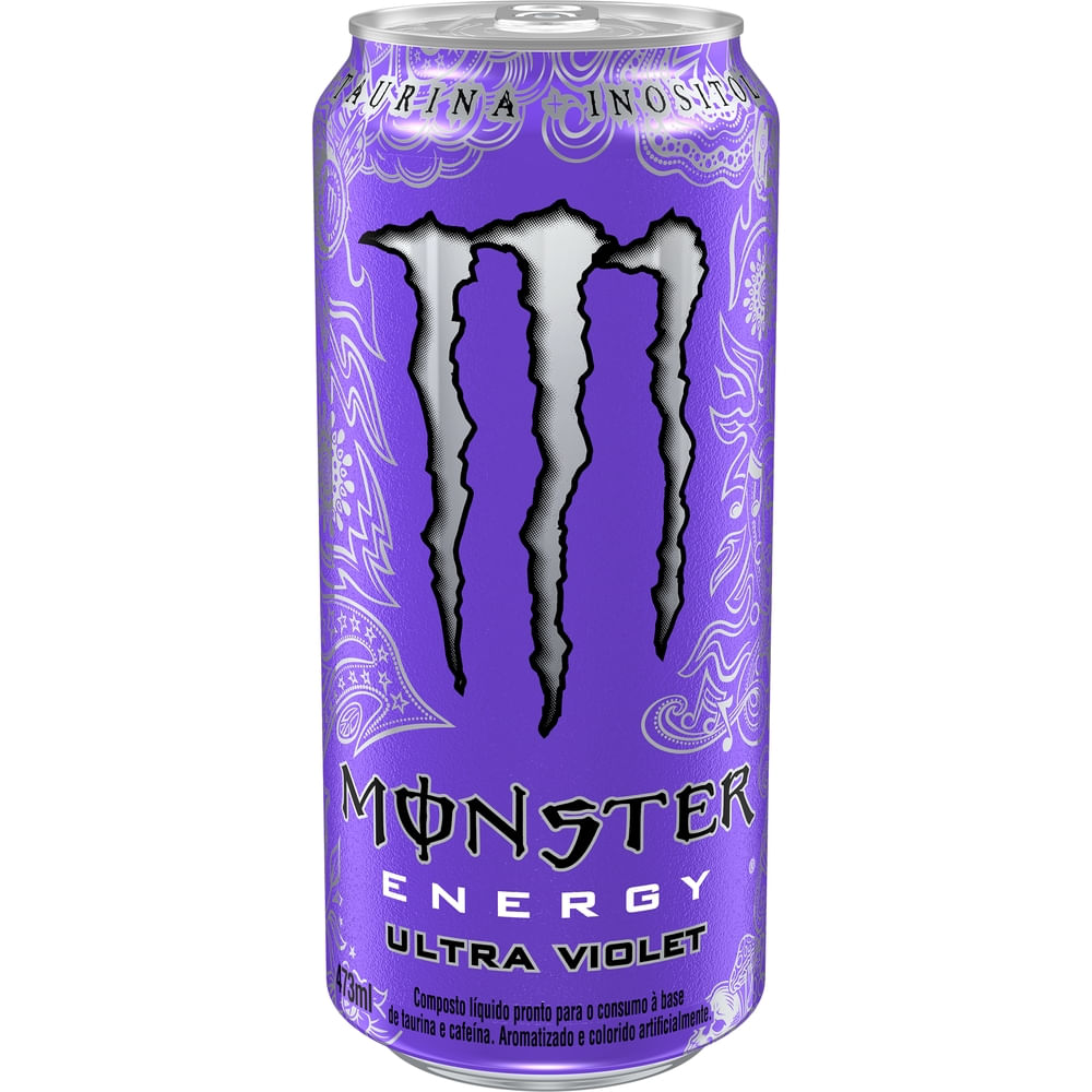Energético Monster Ultra Violet Zero Açúcar 473ml