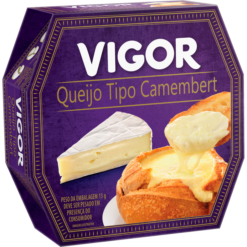 Queijo tipo Camembert Vigor 120g