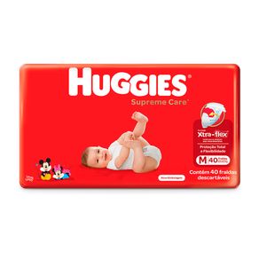 Fralda-Descartavel-Infantil-Huggies-Supreme-Care-M-Pacote-40-Unidades Fralda-Descartavel-Infantil-Huggies-Supreme-Care-M-Pacote-40-Unidades