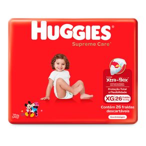 Fralda-Descartavel-Infantil-Huggies-Supreme-Care-XG-Pacote-26-Unidades Fralda-Descartavel-Infantil-Huggies-Supreme-Care-XG-Pacote-26-Unidades
