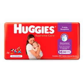 Fralda-Infantil-Huggies-Turma-da-Monica-Supreme-Care-Roupinha-Tamanho-M-Com-36-Unidades Fralda-Infantil-Huggies-Turma-da-Monica-Supreme-Care-Roupinha-Tamanho-M-Com-36-Unidades