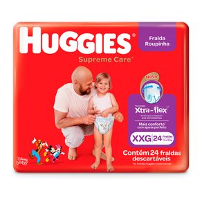 Fralda-Infantil-Huggies-Turma-da-Monica-Supreme-Care-Roupinha-Tamanho-XXG-Com-24-Unidades Fralda-Infantil-Huggies-Turma-da-Monica-Supreme-Care-Roupinha-Tamanho-XXG-Com-24-Unidades