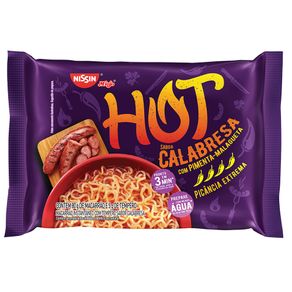 Macarrao-Instantaneo-Nissin-Lamen-Hot-Calabresa-85g Macarrao-Instantaneo-Nissin-Lamen-Hot-Calabresa-85g