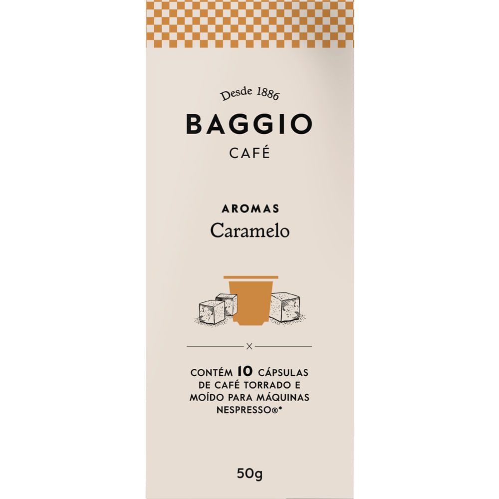 Cápsula de Café Baggio Aroma Caramelo com 10 Cápsulas