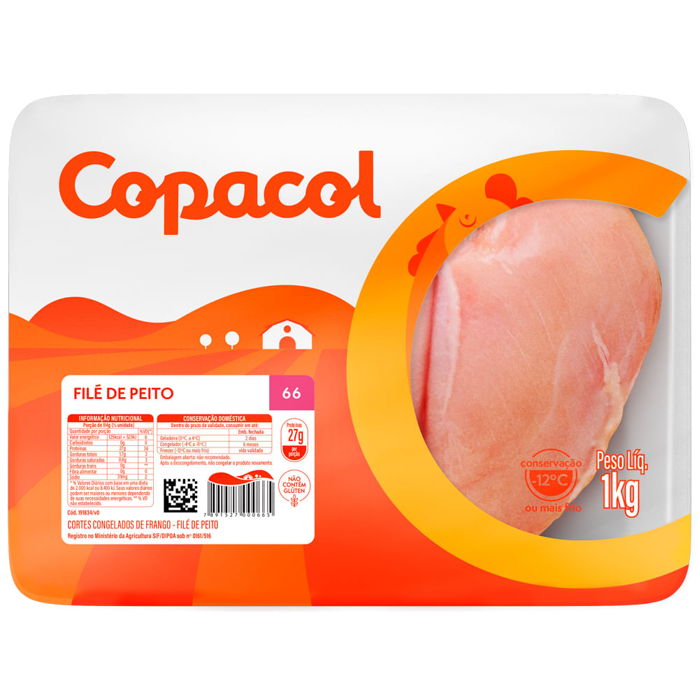 Filé de Frango Copacol Bandeja 1kg