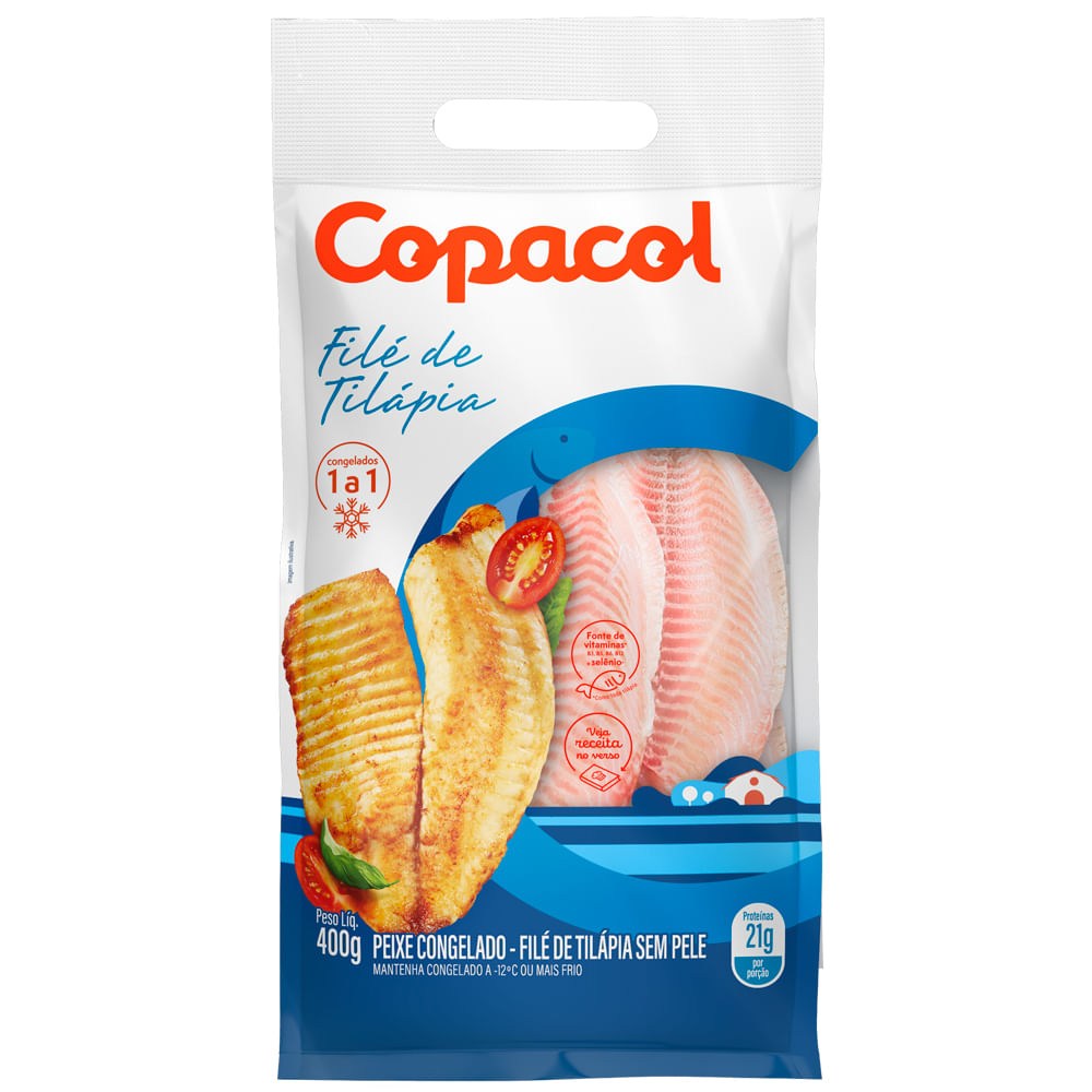Filé de Tilápia Copacol Congelda 400g