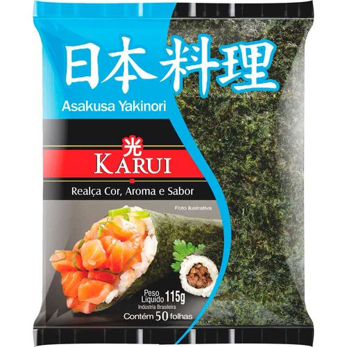 nori＊＊＊ Alga Nori Karui Otafuku 115g Com 50 Folhas - comper
