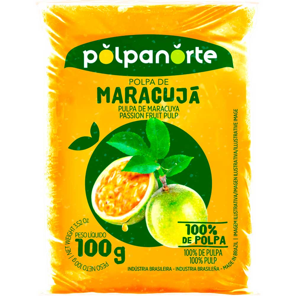 Polpa de Fruta Polpanorte Maracujá 100g