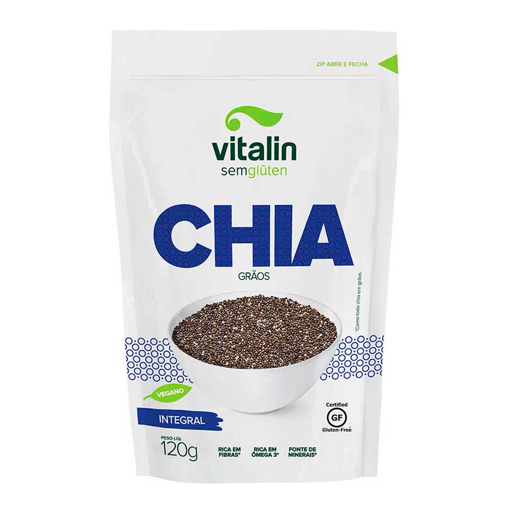 Semente de Chia Vitalin Integral 120g