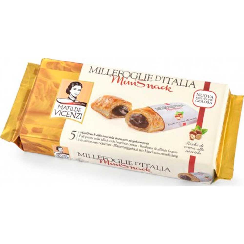 Biscoito Folhado Matilde Vicenzi Millefoglie D Italia Creme De Avelã 125g Comper