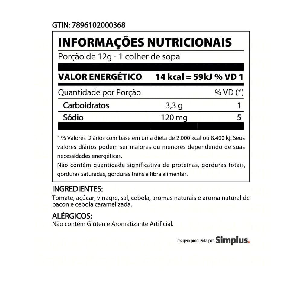 Ketchup Heinz Bacon e Cebola Caramelizada Bisnaga 397g comper