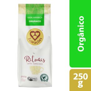 Café 3 Corações Rituais Orgânico Almofada 250g Café 3 Corações Rituais Orgânico Almofada 250g