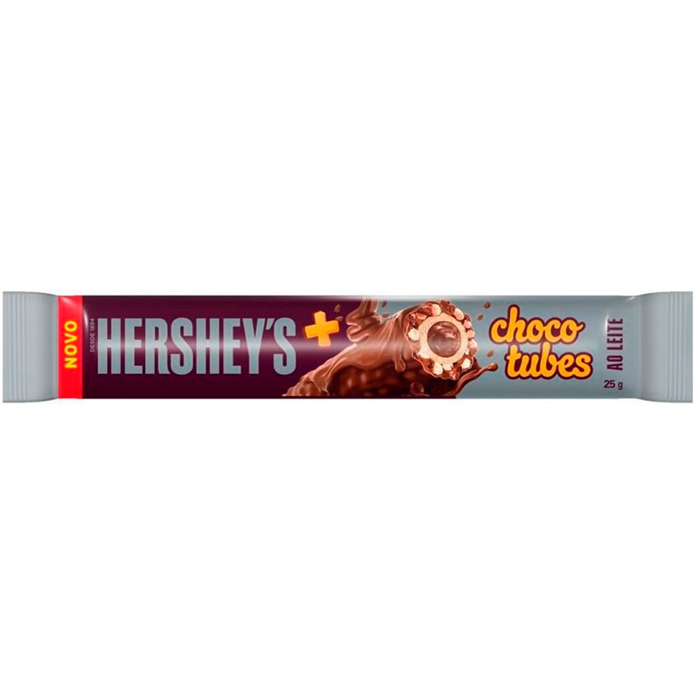 Chocolate Hersheys Chocotubes Ao Leite 25g