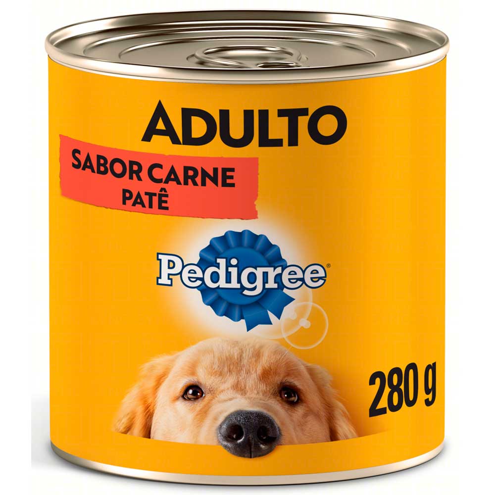 Ração Úmida para Cães Pedigree Carne Lata 280g