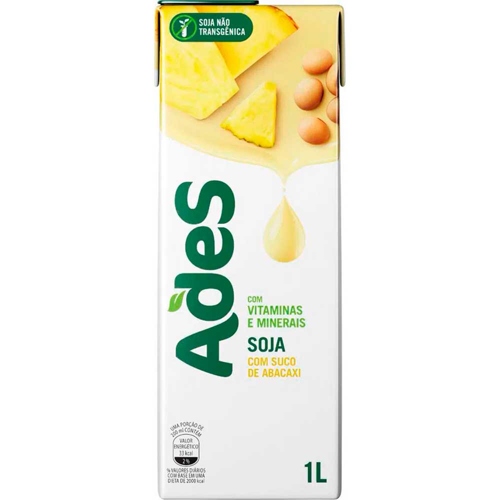 Suco de Soja Ades Abacaxi 1 Litro