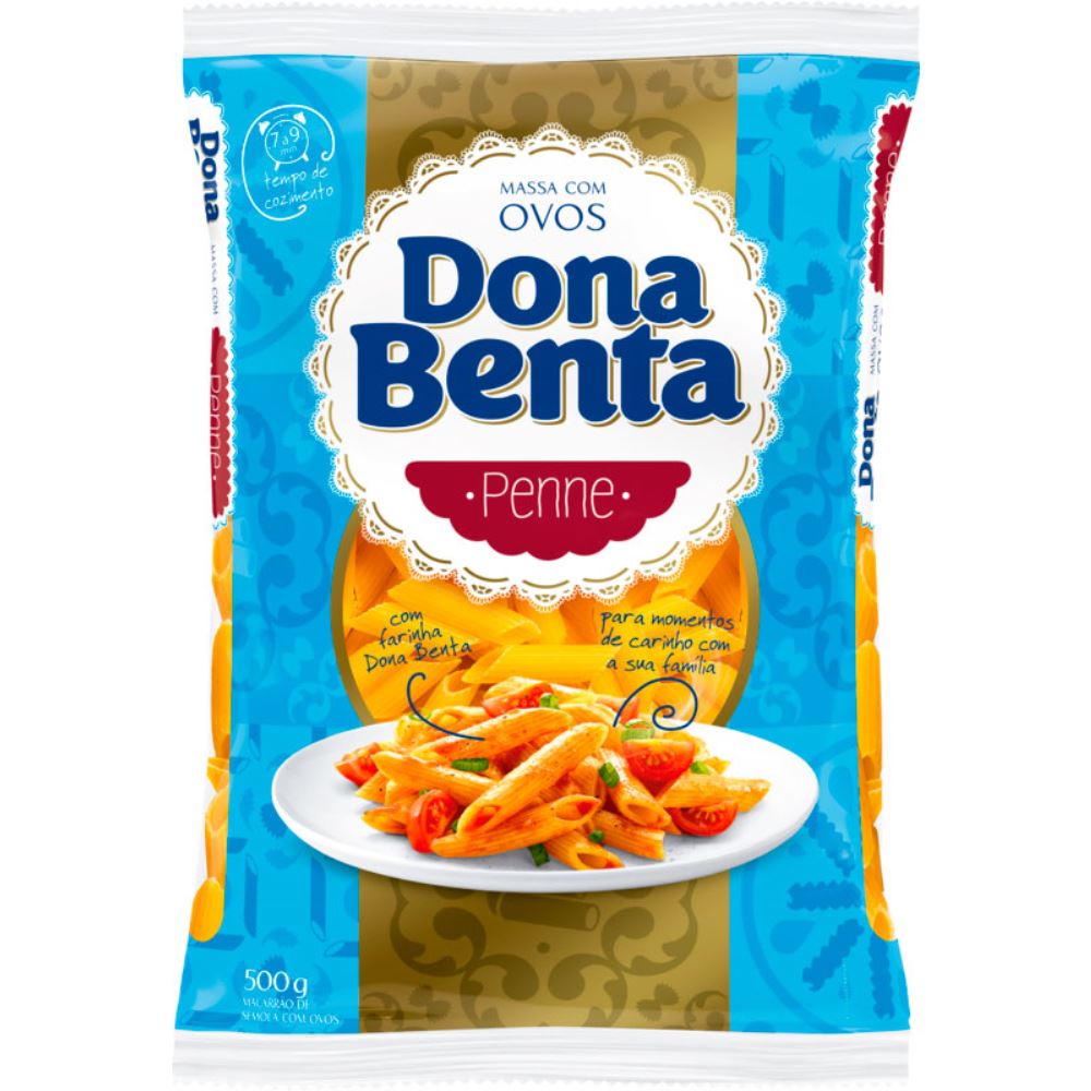 Macarrão Dona Benta Massa com Ovos Penne 500g