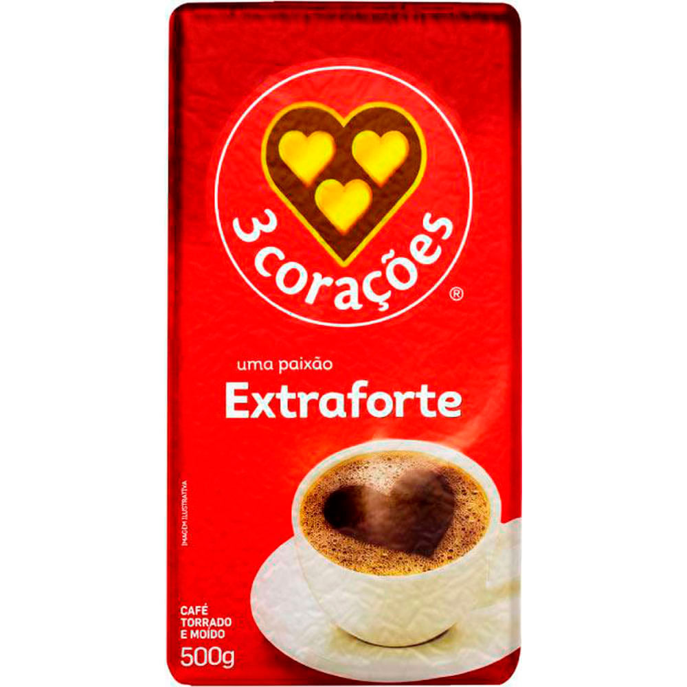 Café 3 Corações Extra Forte 500g