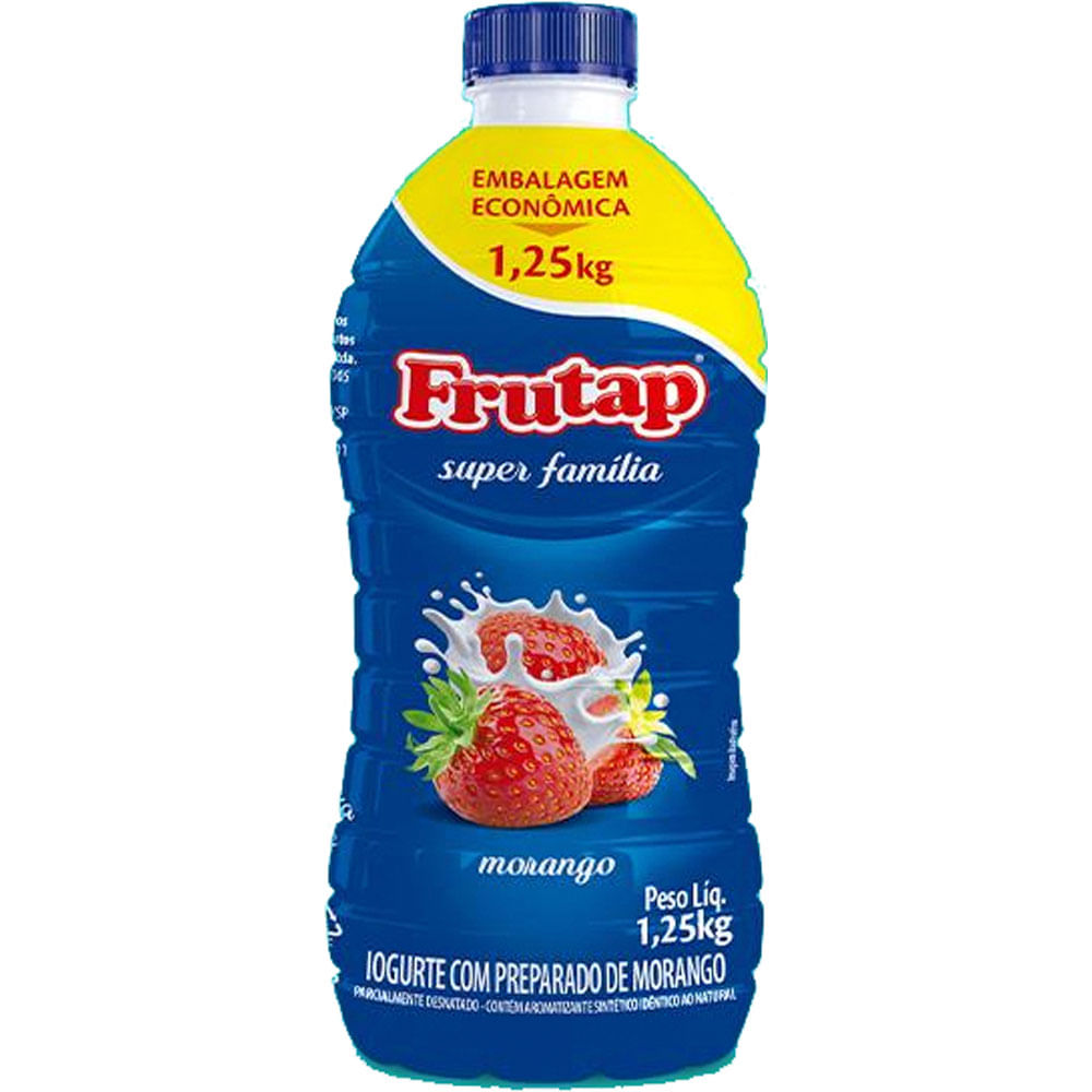 Iogurte Frutap Super Família Morango 1,25kg