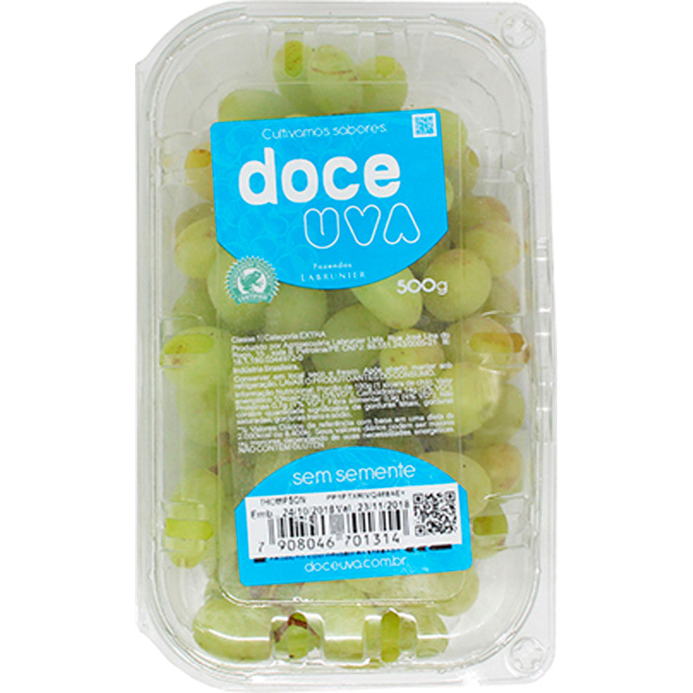 Uva Branca Doce Uva sem Semente 500g