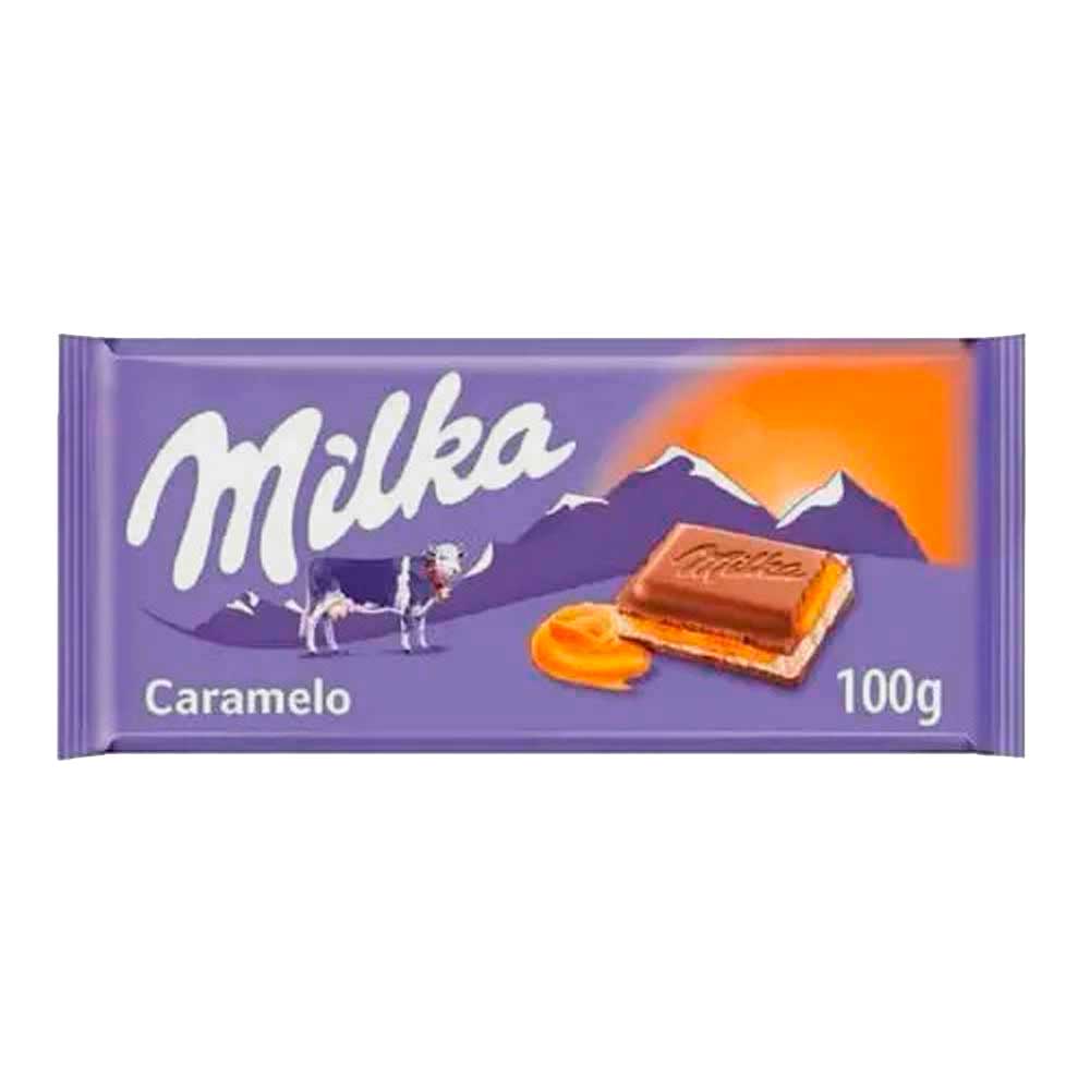 Barra De Chocolate Milka Caramelo 100g Comper