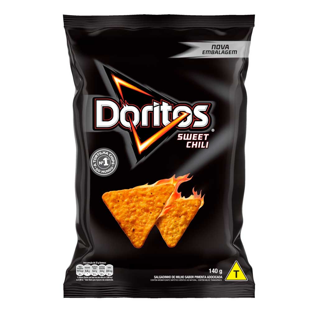 Salgadinho Doritos Sweet Chili Pimenta Adocicada 140g comper