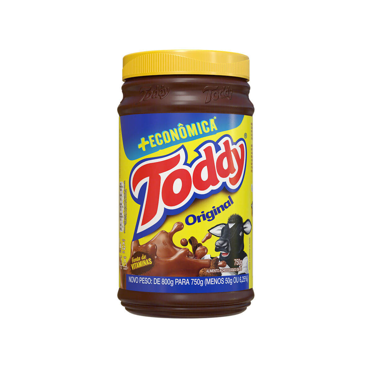 Achocolatado Pó Toddy Original Pote 750g Embalagem Econômica