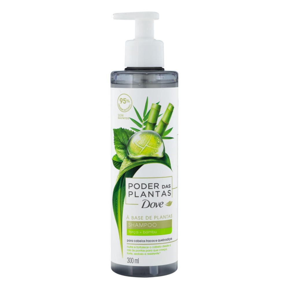 Shampoo Dove Poder das Plantas Força + Bambu 300ml comper