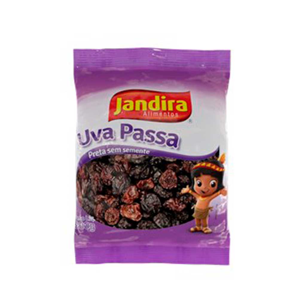 Uva Passa Escura Jandira Sem Semente 100g