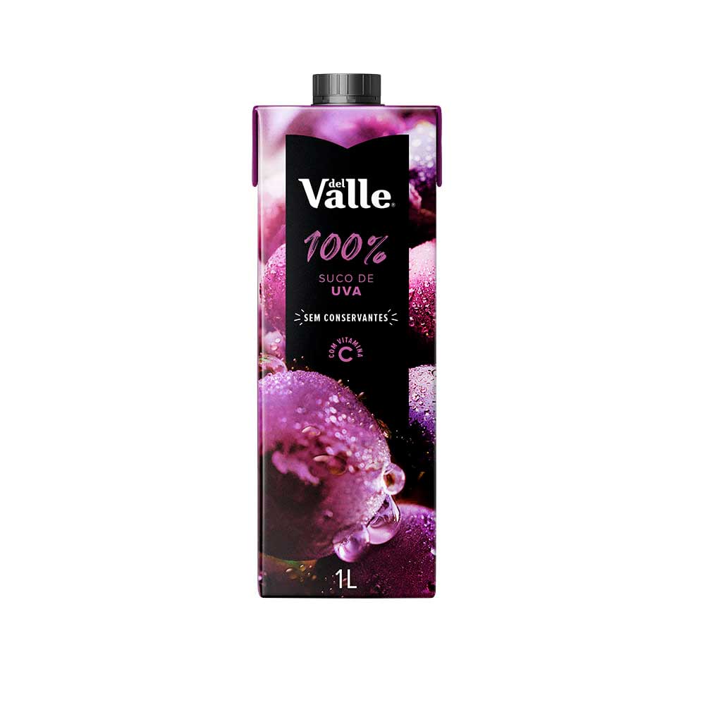 Suco Pronto Del Valle 100% de Uva 1 Litro