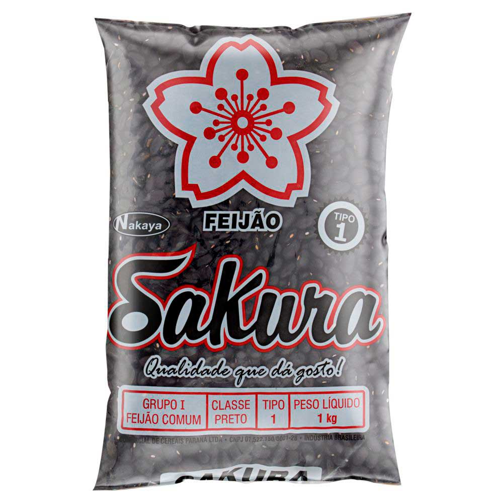 Feijão Preto Sakura Tipo 1 1kg