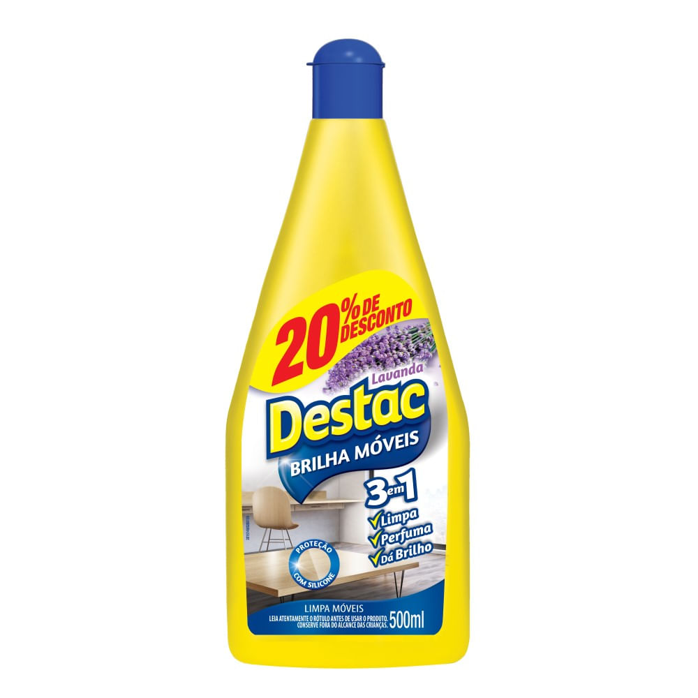 Lustra Móveis Destac Brilha Móveis Lavanda 500ml