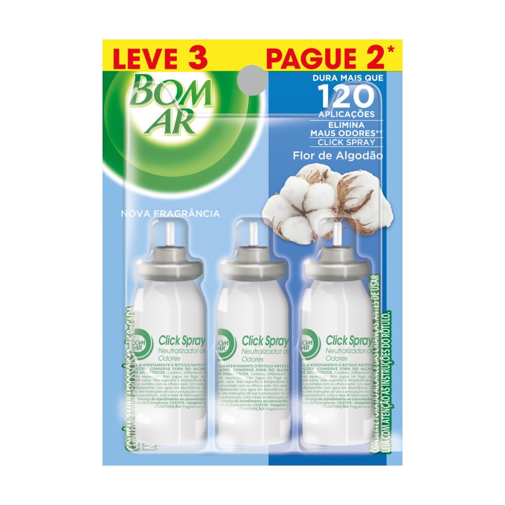 Purificador de Ar Bom Ar Air Wick Cheiro de Limpeza Refil Spray 12ml
