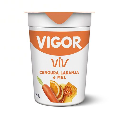 Iogurte Vigor Viv Cenoura, Laranja e Mel Copo 150g - comper