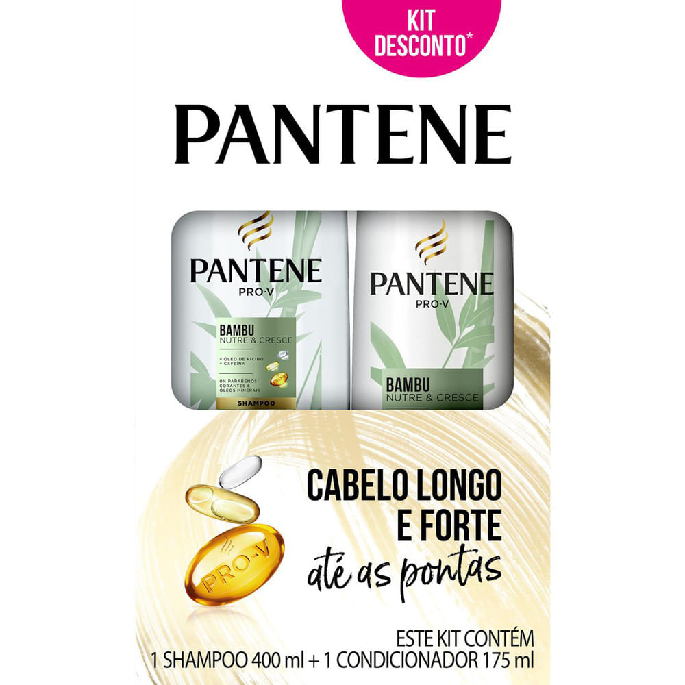 Kit Pantene Bambu Nutre e Cresce Shampoo 400ml + Condicionador 175ml