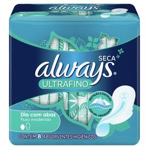 7501065922755-Absorvente_Always_Ultrafino_Seca_com_abas_8_Unidades-Absorventes-Always--1-