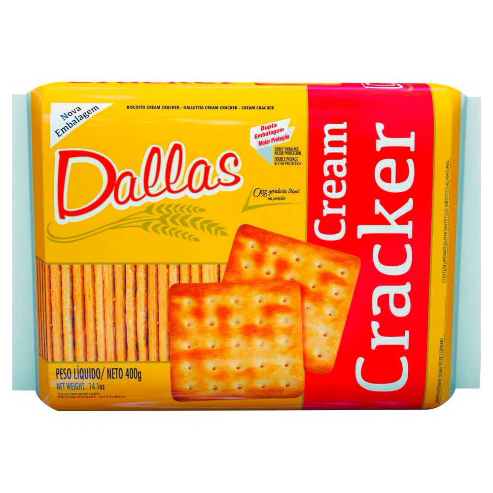 Biscoito Dallas cream cracker 400g comper