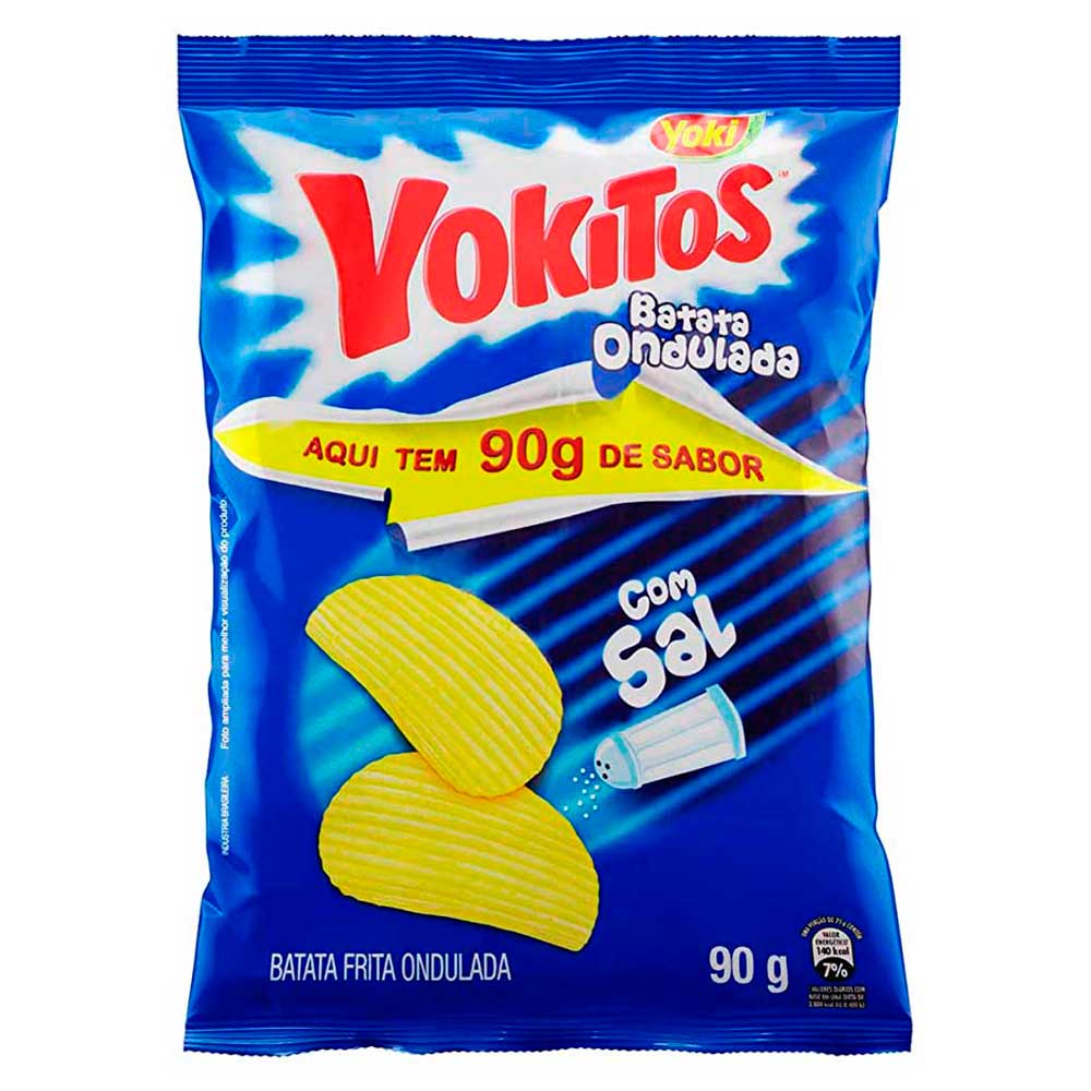 Batata Ondulada Yoki Yokitos Natural 90g