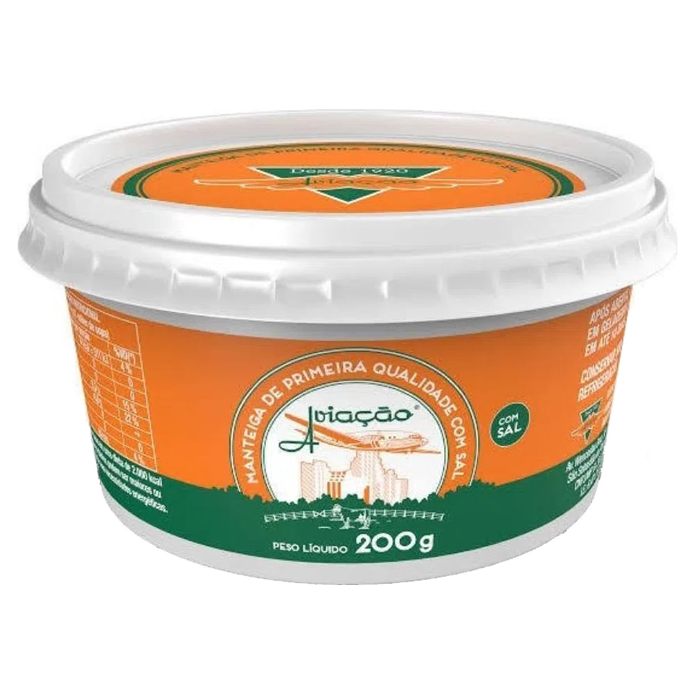 Manteiga Aviação com Sal Pote 200g