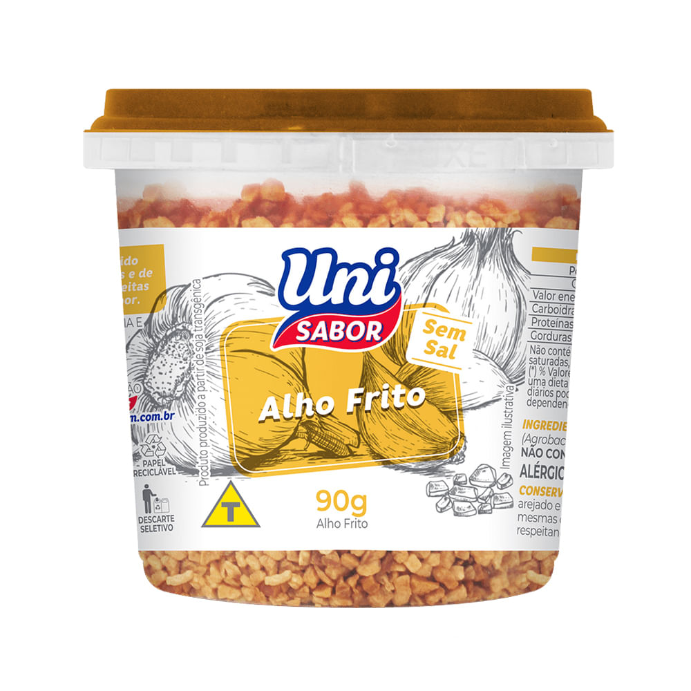 Alho Frito Uni Sabor 90g