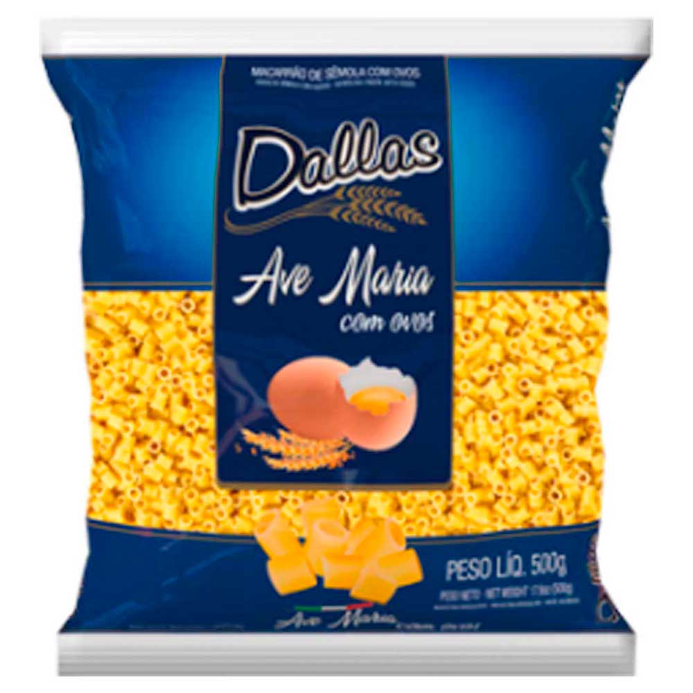 Macarrão Dallas Massa com Ovos Ave Maria 500g