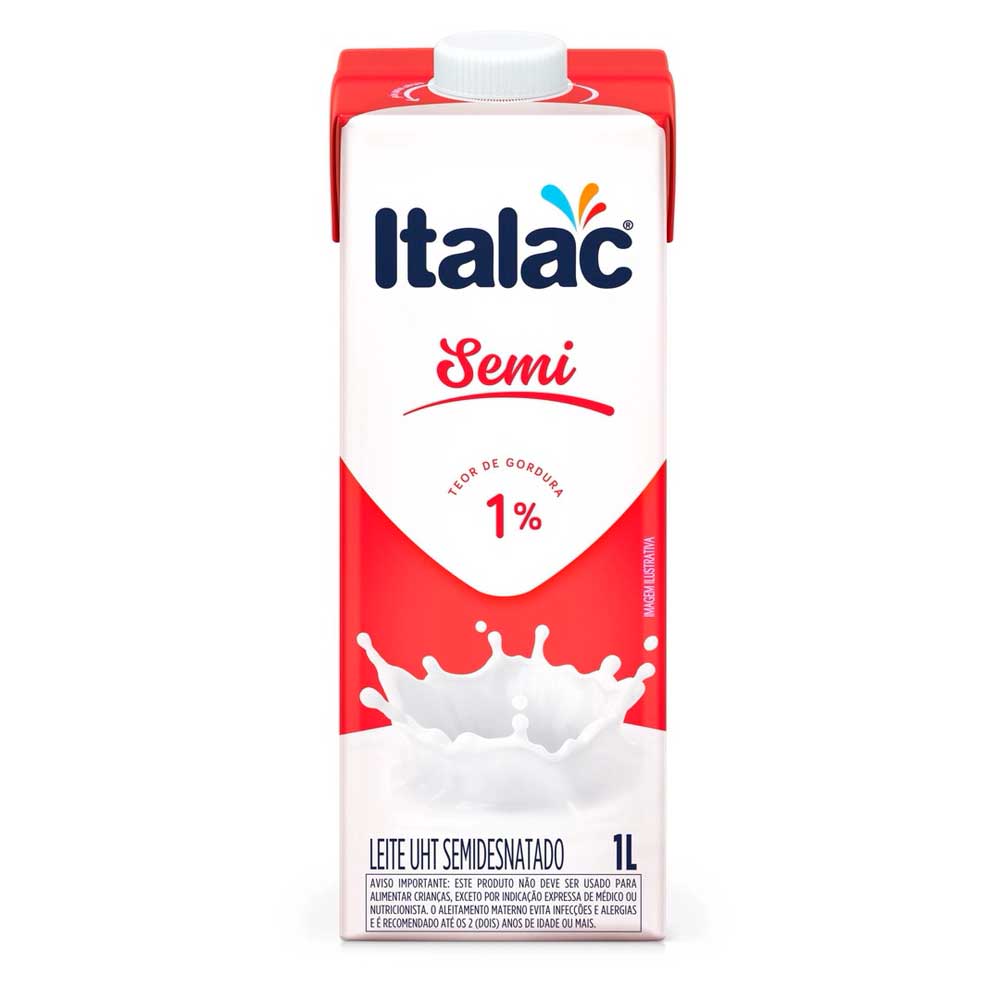 Leite Italac Uht Semidesnatado 1 Litro