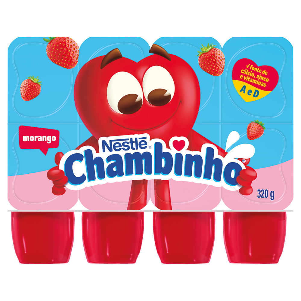 Chambinho Nestlé Morango 320g