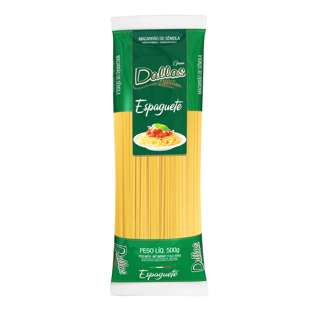 Macarrão Dallas Espaguete Green 500g