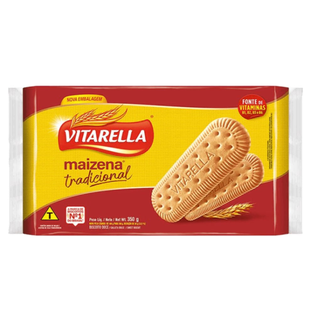 Biscoito Vitarella Maizena Tradicional 350g