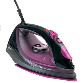 Ferro-de-Passar-Oster-Base-de-Ceramica-Preto-e-Roxo-220V Ferro-de-Passar-Oster-Base-de-Ceramica-Preto-e-Roxo-220V