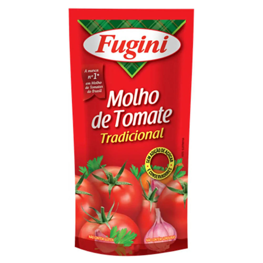 Molho de Tomate Fugini Tradicional Sachê 300g