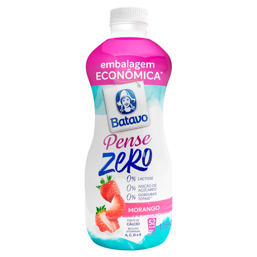 Iogurte Batavo Pense Zero Morango 1,15kg
